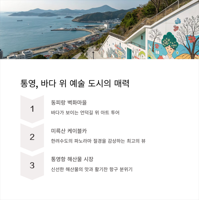 통영 - 바다 위 예술 도시에서의 초여름