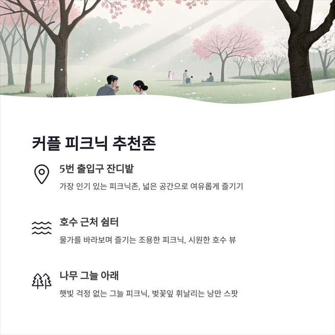 커플 피크닉 추천존