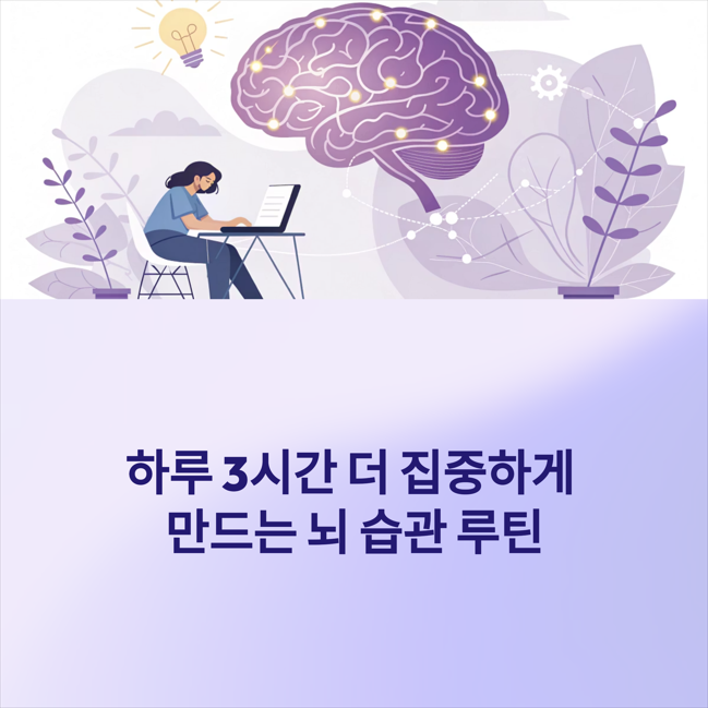 뇌 습관 루틴