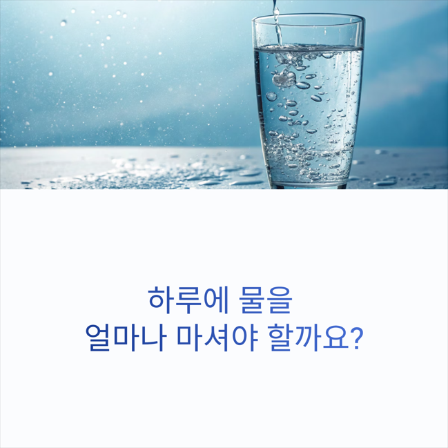 하루 물 섭취량
