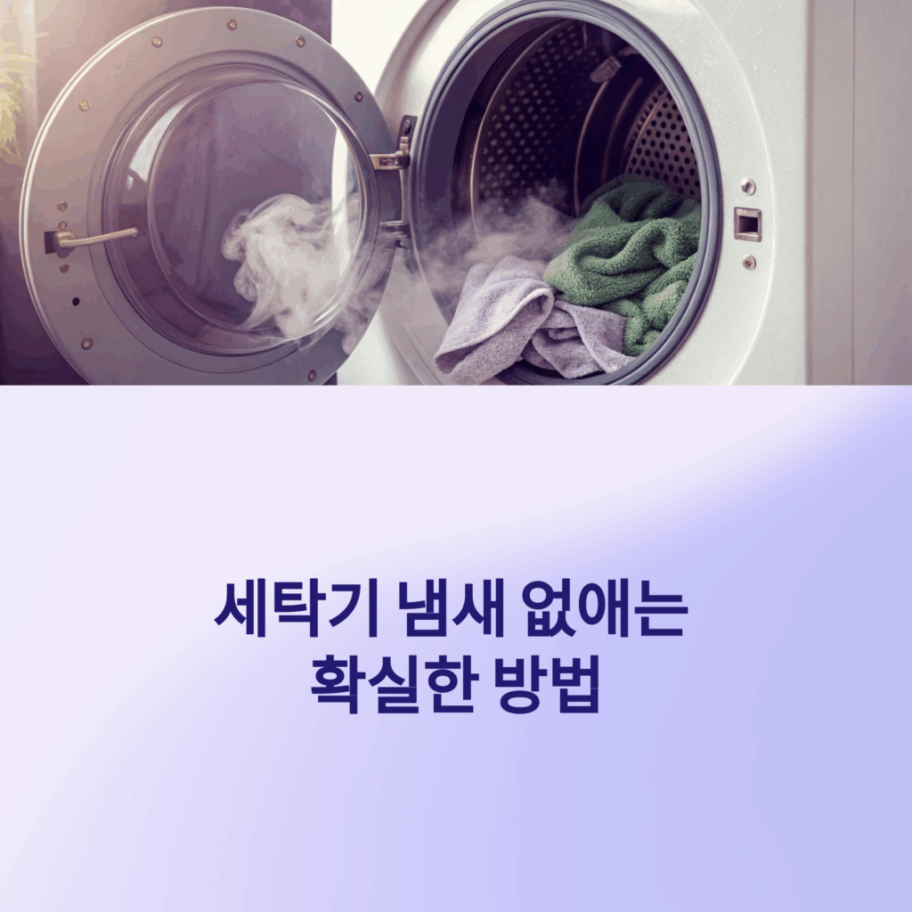 세탁기냄새 없애는 방법